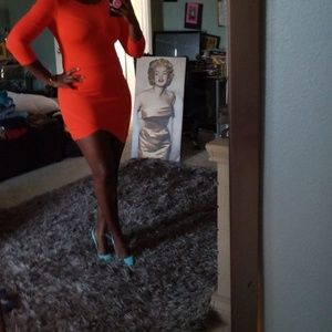 Asymmetric mini dress